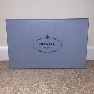 Prada shoe box with satin dustbags